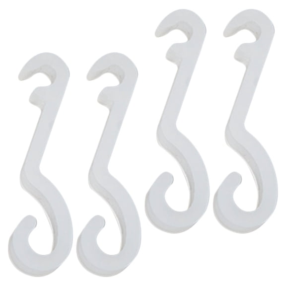 Zehuanyu 4 Pcs Gutter Clips for Christmas Lights Holders Countertop White
