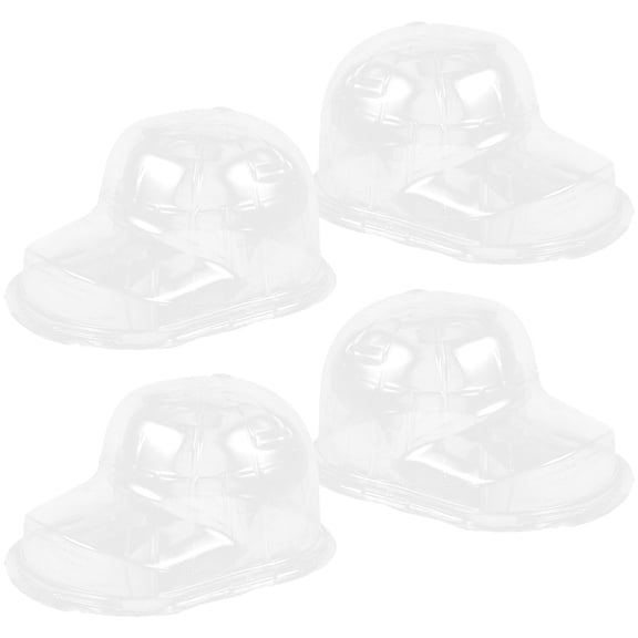 Zehuanyu  4 Pcs Hat Storage Box Baseball Cap Stand Rack for Wall Hanger Bag Dad Travel Transparent