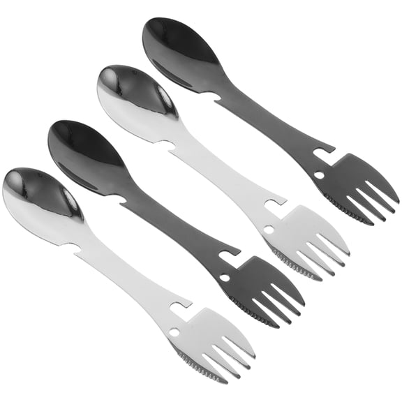 Zehuanyu  4 Pcs Mini Spoon and Fork Backpacking Cutlery Set Outdoor Knife