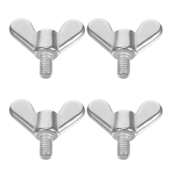 Zehuanyu 4 Pcs PVC Kit Login Nut Butterfly Bolt 2.80X1.00X0.60CM Silver