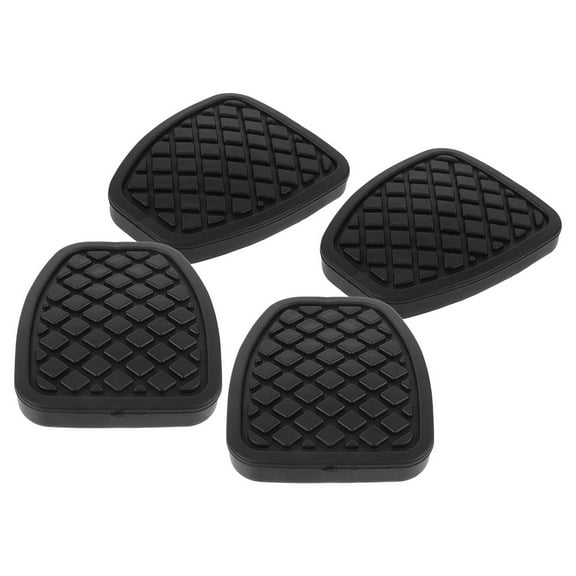 DEEPCRAFF Rubber Black Pedal Pads for Car Owners Driving 4Pcs 2.64X2.28X0.24In
