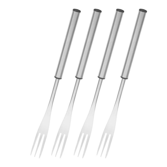 Zehuanyu 4 Pcs Stainless Steel Cheese Fork Fondue Forks Dipping Silver