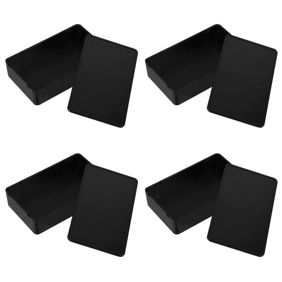 Zehuanyu 4 Pcs Insurance Card Cars Electronic Container Storage Cable Waterproof Black
