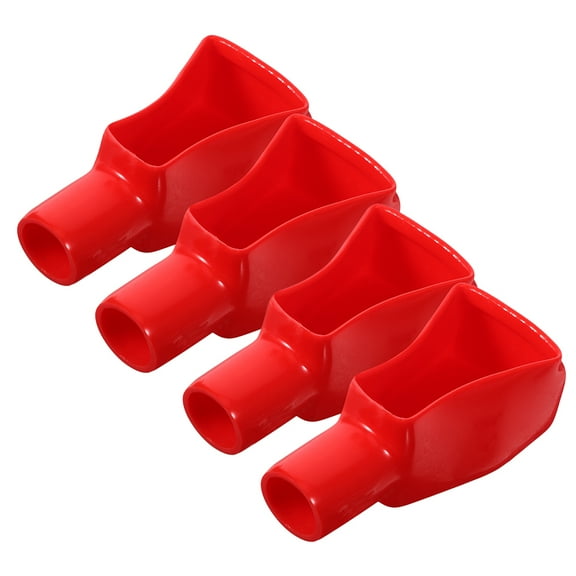 Hytrove Battery Terminal Caps Red 4Pcs 3.5x1.8x1.2in