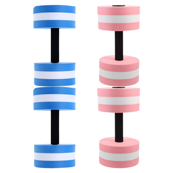 DEEPCRAFF Dumbbells Pink Foam for Muscle Toning 10.4X5.9X5.9In