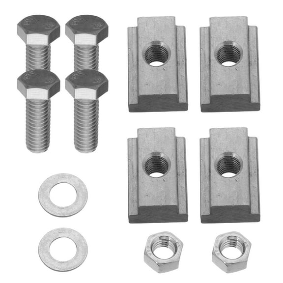 Zehuanyu 4 Sets Bed Railing Nuts Trailer Rail Nuts 3.20X2.20X1.60CM Silver