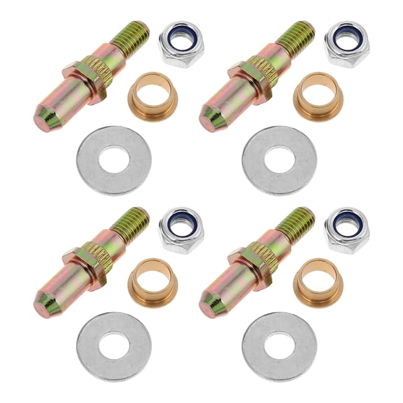 Zehuanyu  4 Sets Door Pin Vertical Doors Hinge Kit Replacement Stopper Automatic Hinges Golden