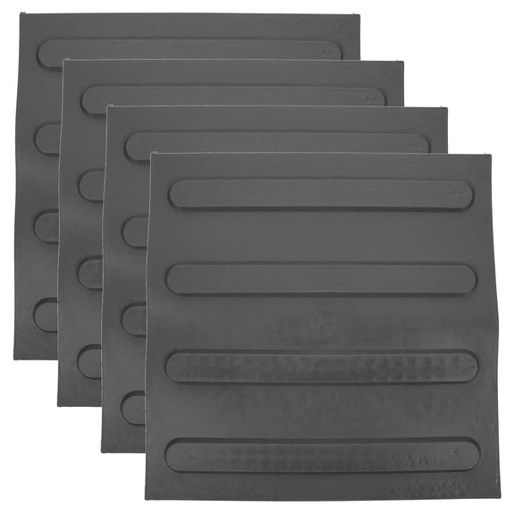 Zehuanyu 4 Sheets of Multifunctional Blind Bricks Practical Blind Boards Patio Sidewalk Boards Walkway Floor Stickers