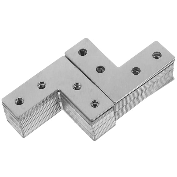 Zehuanyu  40 PCS Angle Mending Plate Instrument Wire The Thickened Bracket Silver