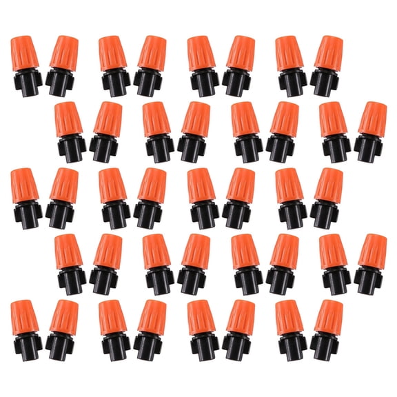 Zehuanyu  40 Pcs Drip Irrigation Mist Heads Orange Atomization Nozzle)