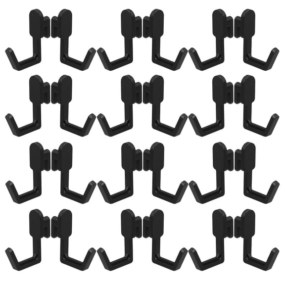 UPGRATOR Black Pegboard Hooks for Hanging Items 40Pcs