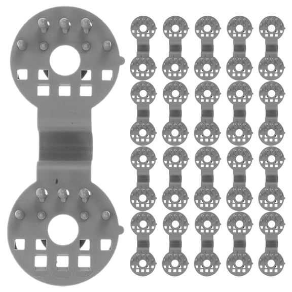 Zehuanyu 40 Pcs Sun Screen Clip Shade Fixing Clips Door Bowl Accessories Cover Stickers Grey
