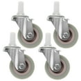 Zehuanyu 4Pcs Mop Bucket Casters Replacement Swivel Stem Caster for Mop