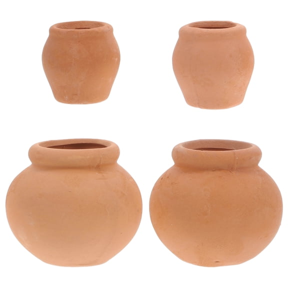 Zehuanyu 4Pcs Terracotta Pots Clay Pots Terracotta Succulent Pots Small Planter Mini Succulent Pots
