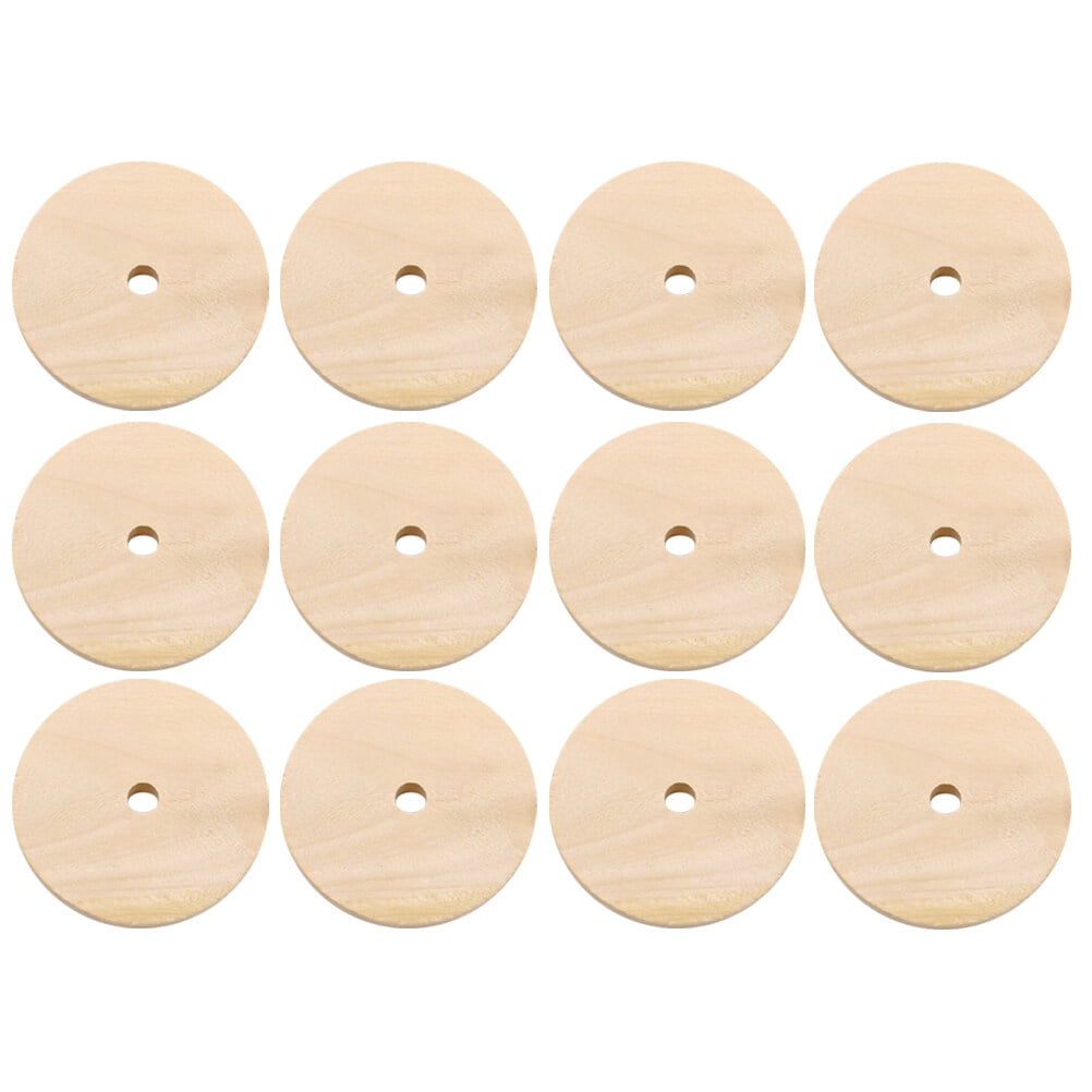 Zehuanyu 4mm Wood Disc Round Circle Woodcraft Shapes Decor Child Miss ...