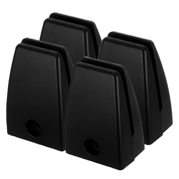 Zehuanyu 4pcs Desk Screen Partition Clamp with Aluminum Alloy and Glass Support Bracket for Office Desk Divider and Privacy Screen Clip Holder