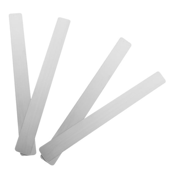 Zehuanyu 4pcs Frameless Iron Board Strips Bulletin Bar Board Memo Strip with Adhesive Backing for Office School Home