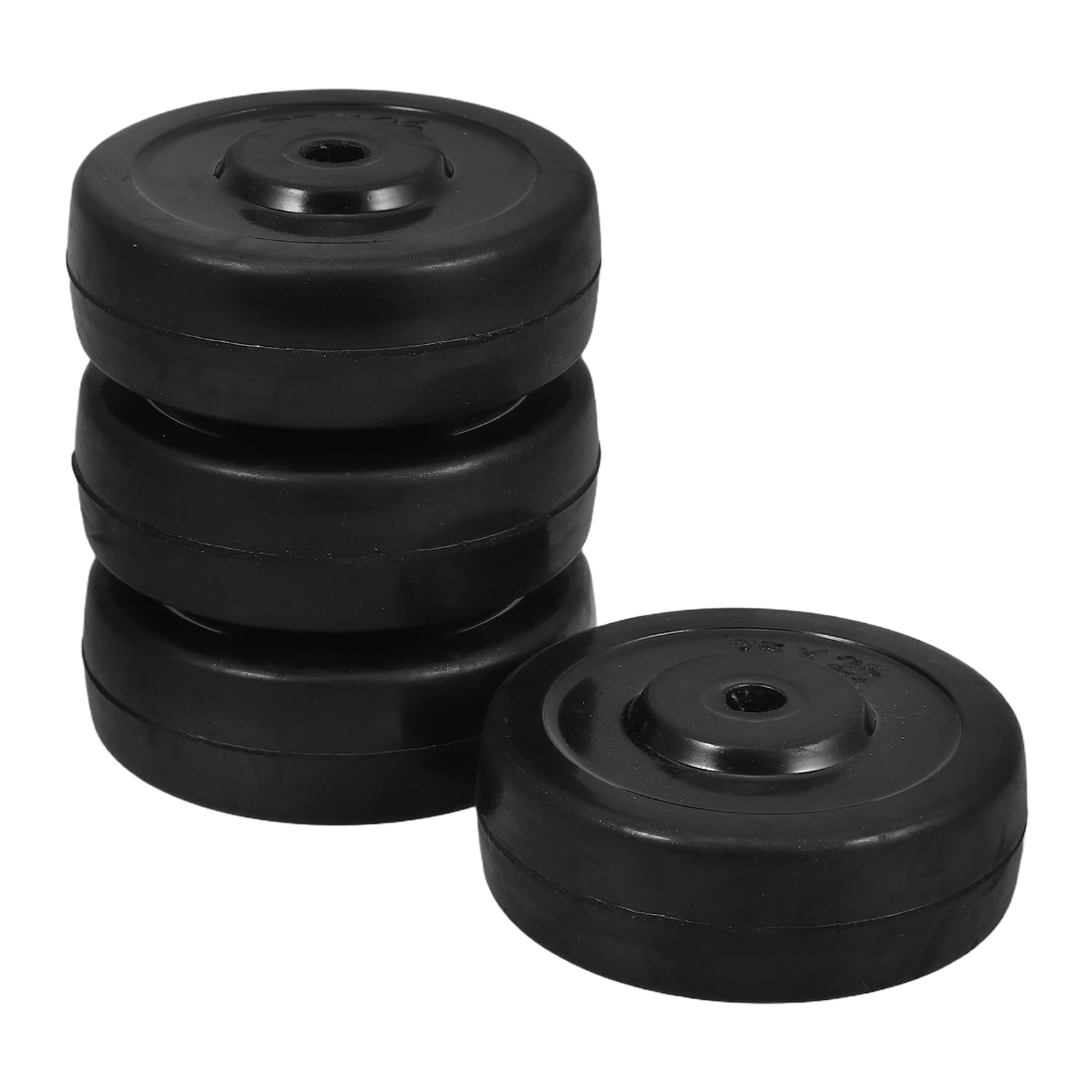 DEEPCRAFF Wheelbarrow Wheels Rubber Black 4Pcs For Storage Rack Outdoor