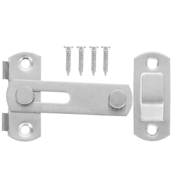 Zehuanyu 4-Pack Heavy Duty Safety Door Bolt Latches for Barn Sliding Doors, Gate Latches, Barn Door Lock Hardware