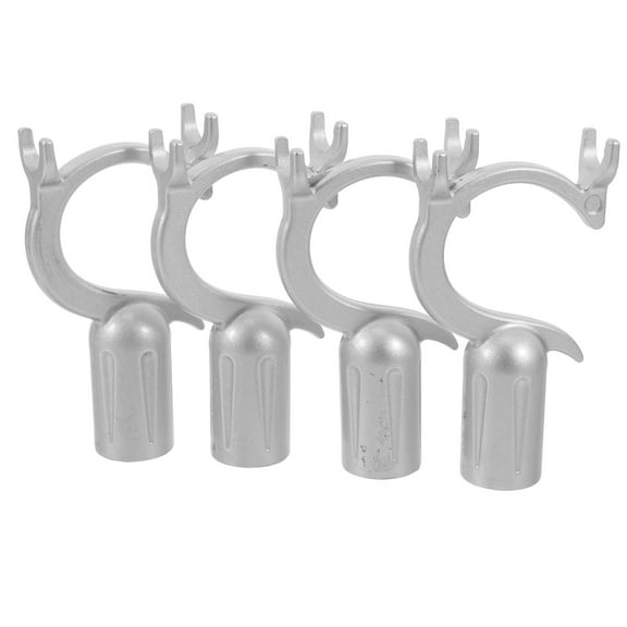 Zehuanyu 4pcs Window Catch Pole Hook Window Opener Pole Head Extension Pole Attachments Pole Hooks Attachments Closet Pole Head Replacement