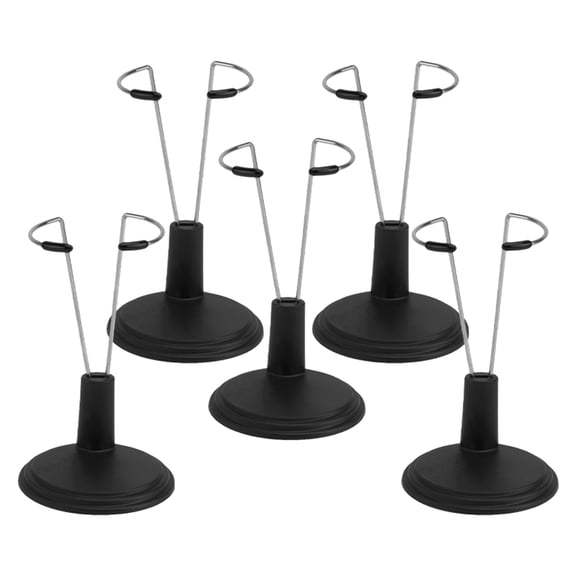 Zehuanyu  5 Pcs Action Figure Support Stand Figures Doll Vintage Figurine Outdoor Bracket Black