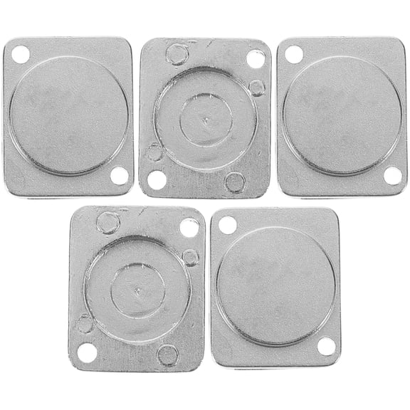 HEMOTON 5pcs Durable Wall Plate Space-Saving Blank Plate For Electrical Panel Cover Chassis Mount Insert Metal Simple Installation Plate Functional Blank Spacer