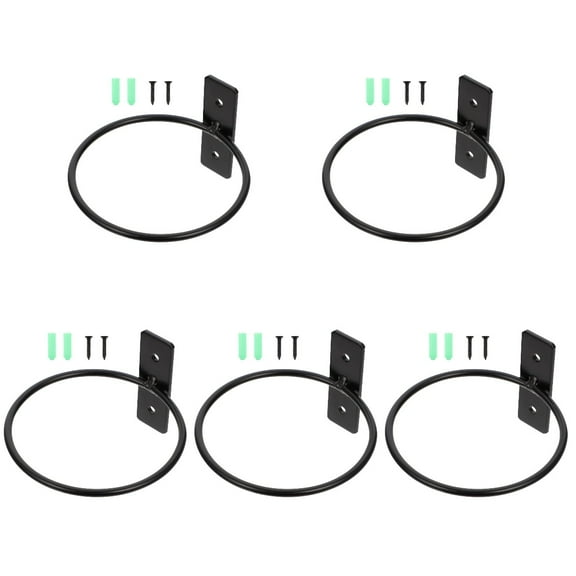 Zehuanyu 5 Sets of Flower Pot Holder Wall Mounted Plant Stand Rack Indoor Outdoor Flower Pot Holder