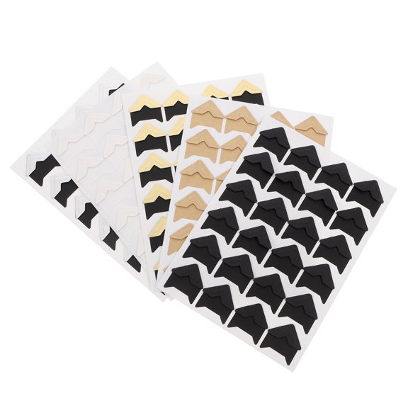 Zehuanyu 5 Sheets Synthetic Scrapbook Picture Rack Stickers Album Corner