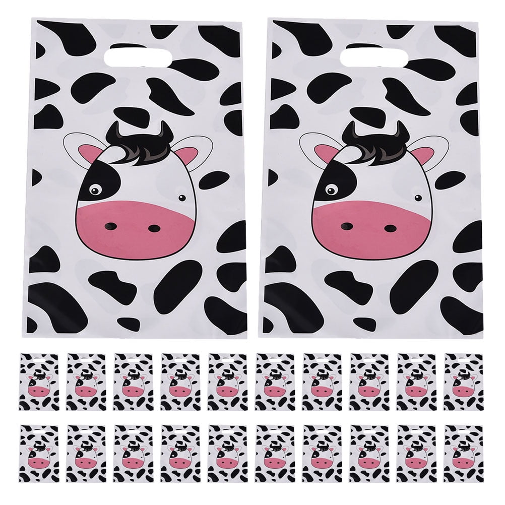 Zehuanyu 50 Pcs Cow Print Party Favors Bags Cute Cow Goodie Bags Treat Candy Bags Farm Animal Theme Party Goodie Bags For Baby Shower Cowboy Cowgirl Farmhouse Themed Birthday