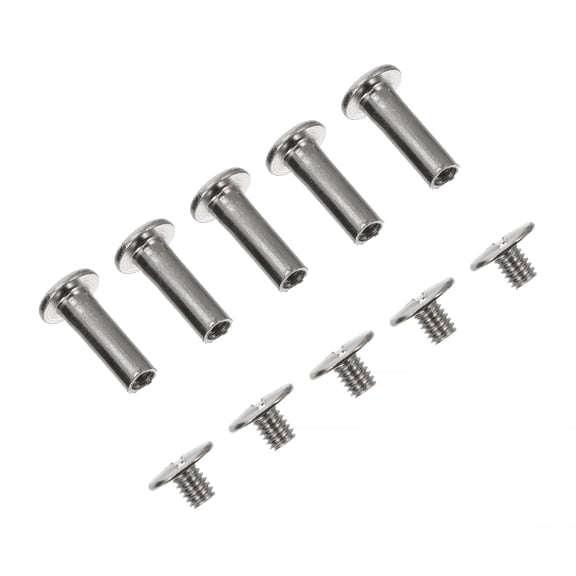 Zehuanyu 50 Pcs Durable Chicago Screw Posts Binding Screws for Leather Repair