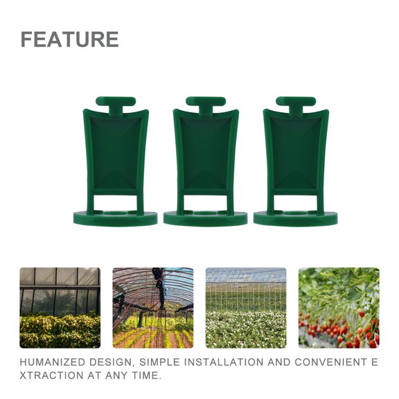 COOPHYA 50- Plastic Gardening Clips for Plants Trellising and Hanging Support