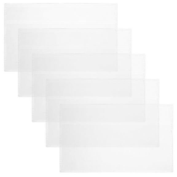 Hytrove Currency Sleeves Rigid Design 5Pcs 8.06X5.07X0.04In