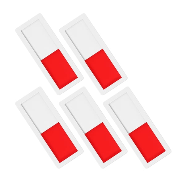 Zehuanyu 5pcs Privacy Sign Vacant Occupied Sign Do Not Disturb Sign Vacant Occupied Blank Slider Door Indicator Red Green Flip Sign Office Decor For Office Bathroom Conference