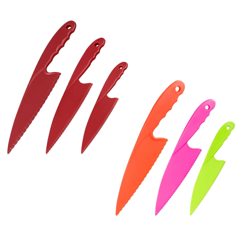 Zehuanyu 6 PCS Kids Cooking Kit Crinkle Birthday Cake Knife Cutters ...