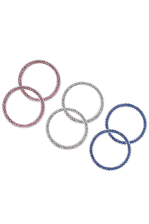 6 Pcs Desktop Topper Car Tire Accessories Auto Start Ignition Button Key
