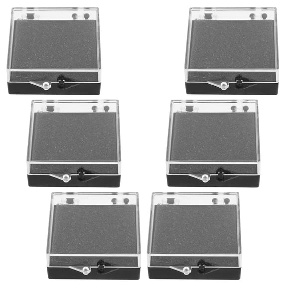 Zehuanyu  6 Pcs Pin Display Coin Pendant Rings Holders Block Badge Box Travel