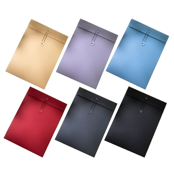 Zehuanyu  6 Pcs Portfolio Envelope Non-lock Switch Tape Holder Attached Induction Mark Travel