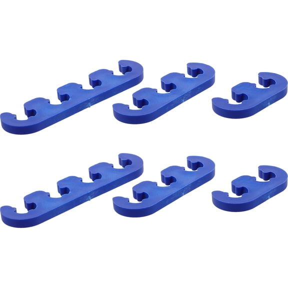 Zehuanyu  6 Pcs Spark Plug Cable Clamp Cylinder Loom Plugs Wire Combination Screws Yellow Blue