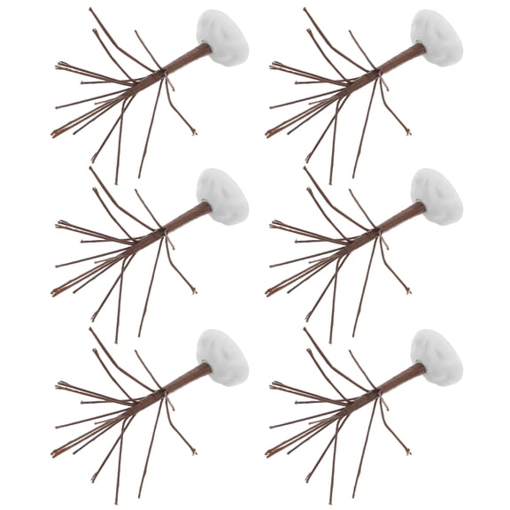 SOPOTUTU Mini Tree Model Set 6 Pieces for Holiday Village Scene Diorama Accessories Coffee Table Decor