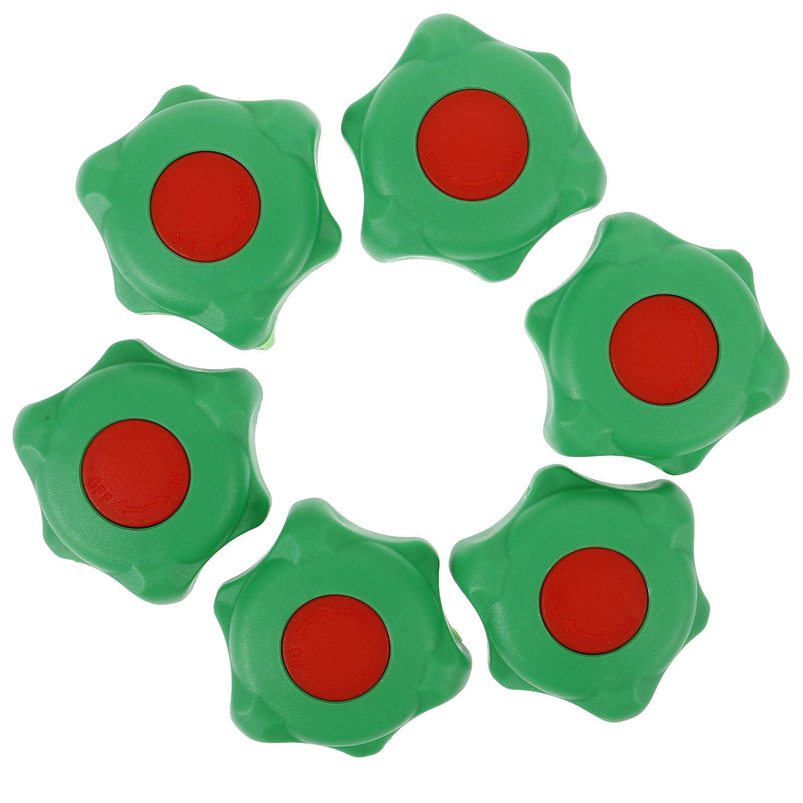 Zehuanyu  6 Pcs Water Spigot Handle Shutoff Wheel Portable Part Replacement Baby Green