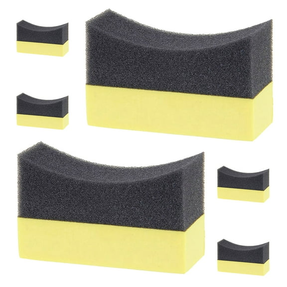 Zehuanyu  6 Pcs Window Washing Sponges Buffing Polishing Pad Car Tire Shine Applicator Pads Dressing