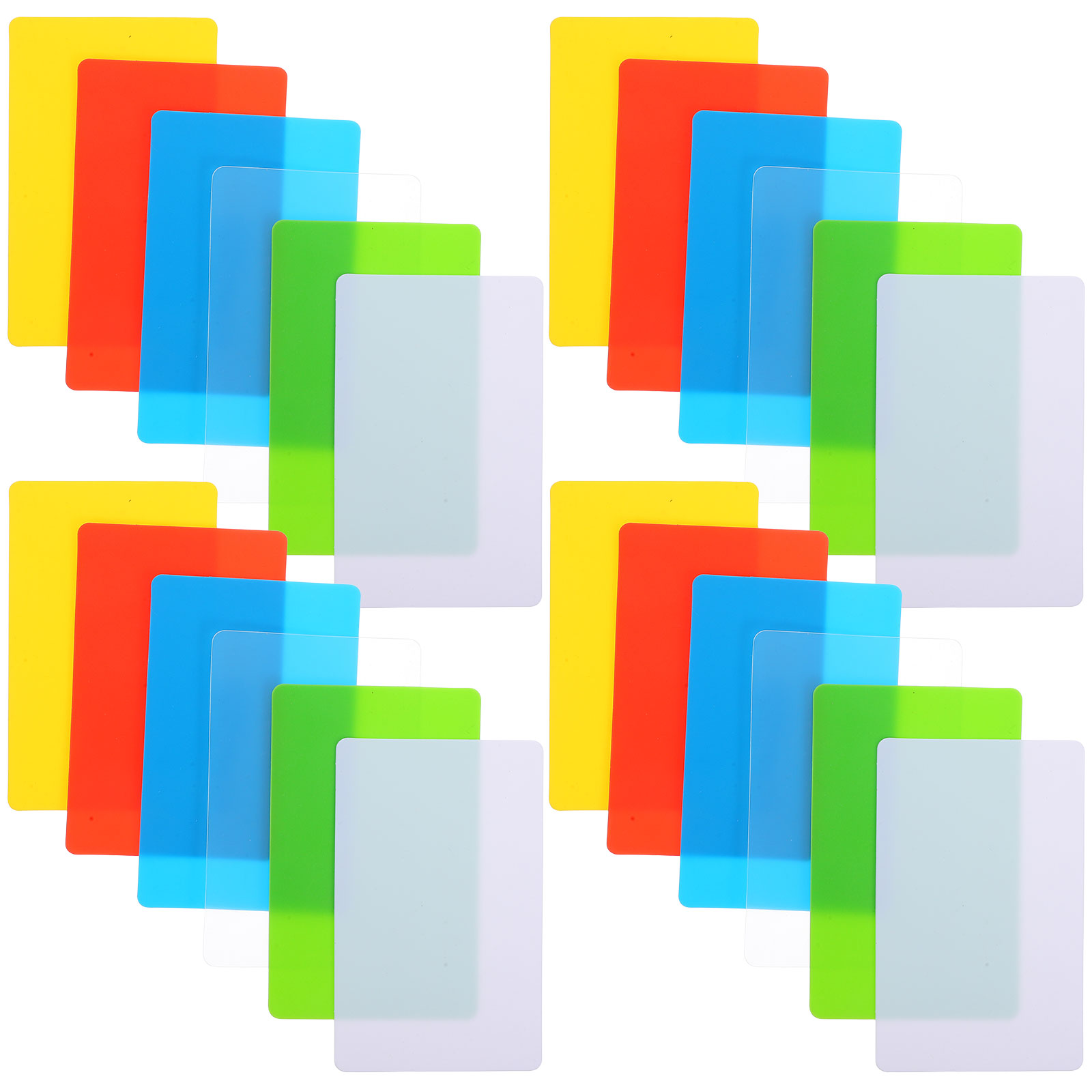 Small Note Card DEEPCRAFF Plastic Small Note Cards, Multi-Color, Versatile and for Home ...