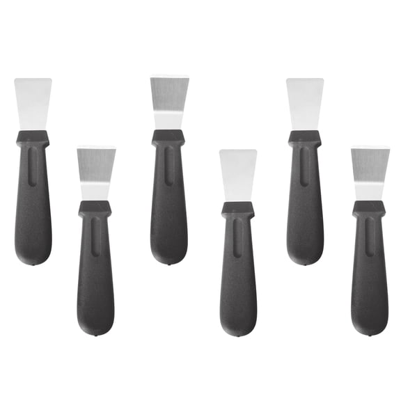 YOSADIER 6Pcs Freezer Deicing Shovel Black Stainless Steel Ice Removal Tool for Kitchen