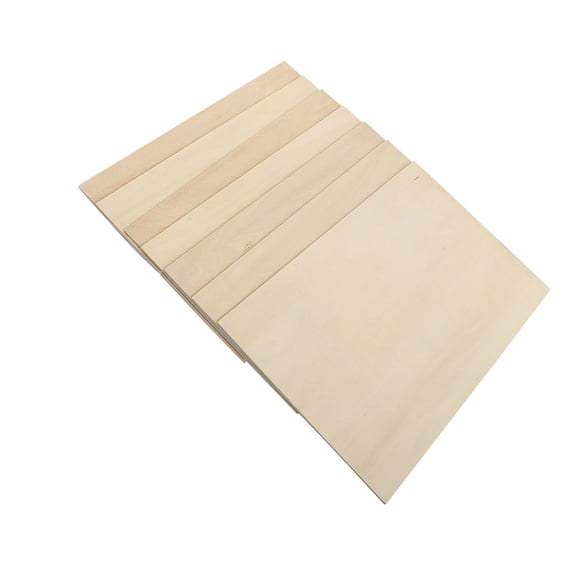 UPGRATOR Thin Wood Sheets Basswood Plywood Beige 7Pcs For Craft Lovers