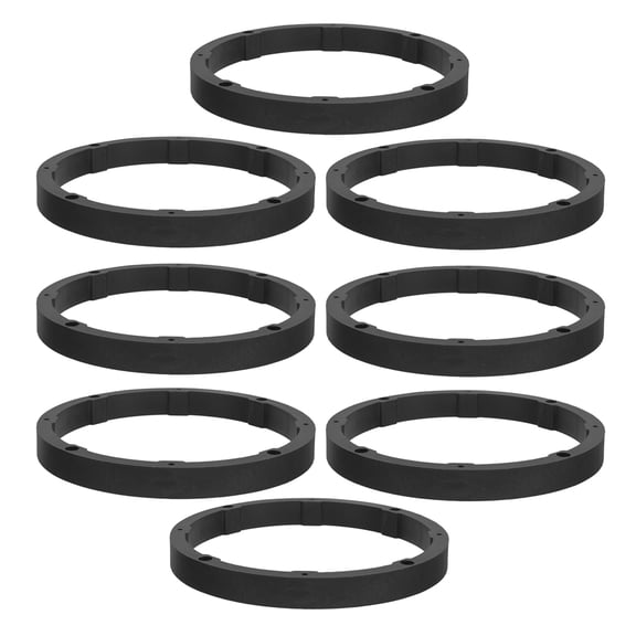 UPGRATOR Stackable Plastic Speaker Ring Car Audio Speaker Adapter Rings Black 8pcs