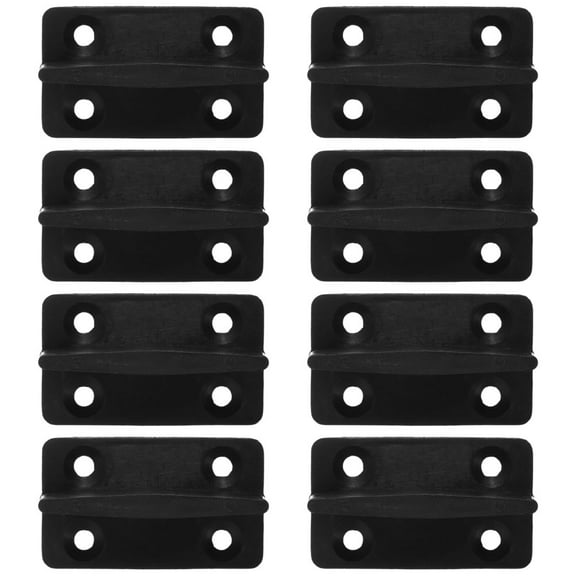 HEMOTON 8pcs Sliding Closet Door Floor Guide Hardware Bottom Guide Swing Limiter Door Lower Pulley for Wardrobe Closet Barn Door