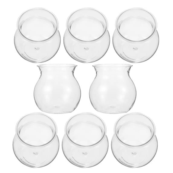 Zehuanyu 8 Pcs Terrarium Container Ecological Bottle Clear Transparent