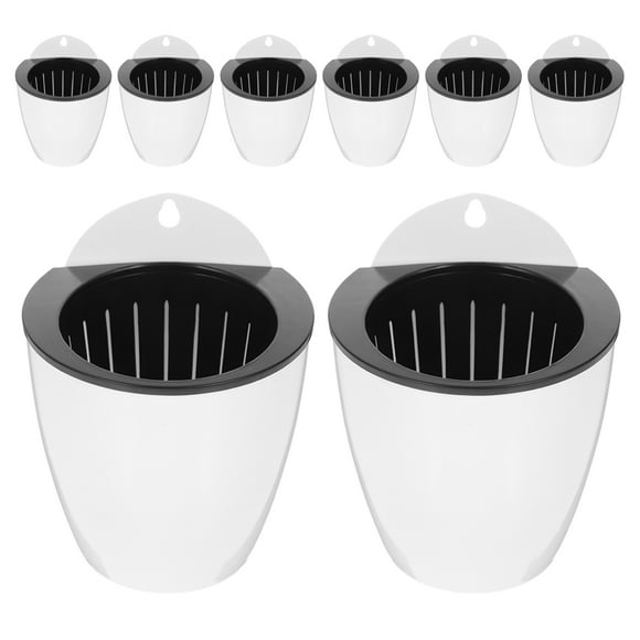 Zehuanyu 8 Pcs Tiki Artificial Dog Grass Automatic Water Absorbent Flower Pot