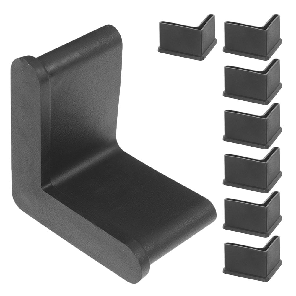 Zehuanyu 8pcs L Shaped Rubber Angle Iron Caps, Furniture Rubber