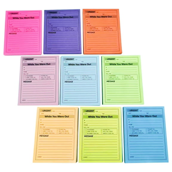 Zehuanyu 9 Books While You Were Out Message Pads Clear Expo Markers Student Colorful